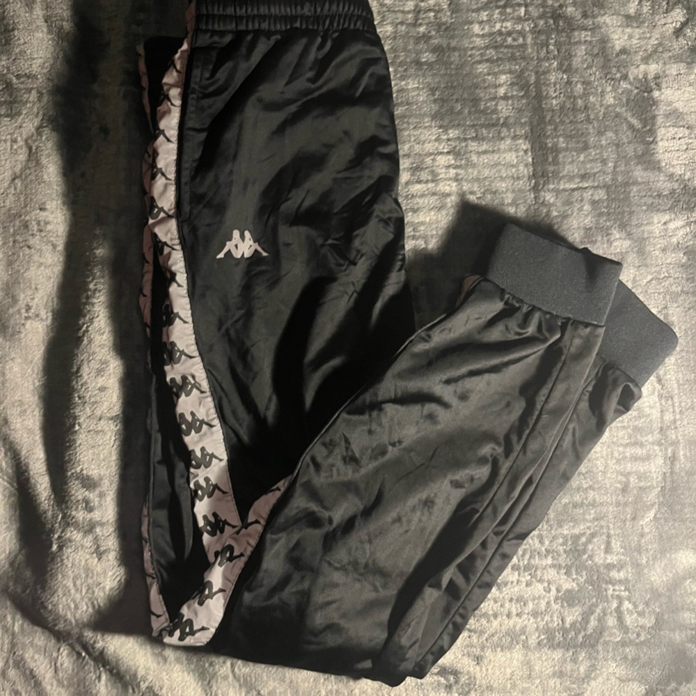 Black Kappa Sweatpants